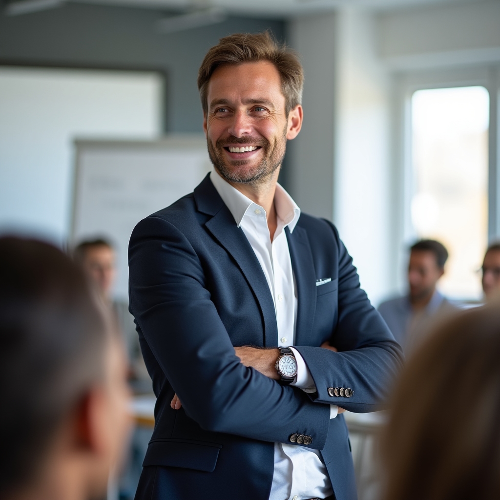 Instructor de engleză specializat în prezentări și comunicare verbală